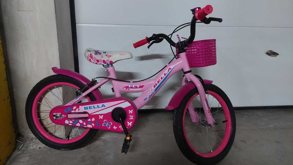 Детско колело, 16", розово