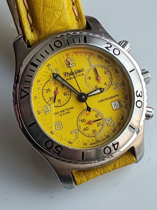 Ceas Philip Watch Aquatica Chronograph Quartz ETA 22 rubine