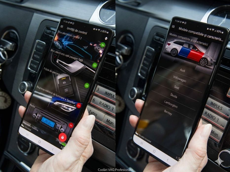 Codări / Activări Funcții VAG • Diagnoză OBDeleven • Audi VW Skoda Seat Cluj