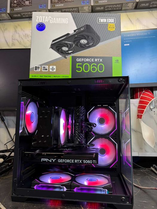 игровой компьютер i5 12400f/H610/16gb/512SSD/Пк/системный блок/Rtx5060