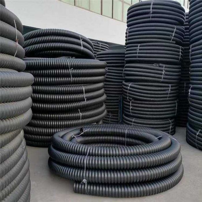 Гофрированная двустенная ПНД труба , двустенная гофра ПНД