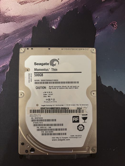 HDD 500Gb Seagate thin