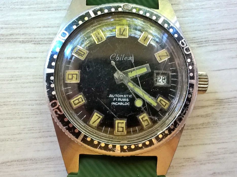 Chilex ceas skin diver 20 atm / 200m full inox 40mm automatic vintage