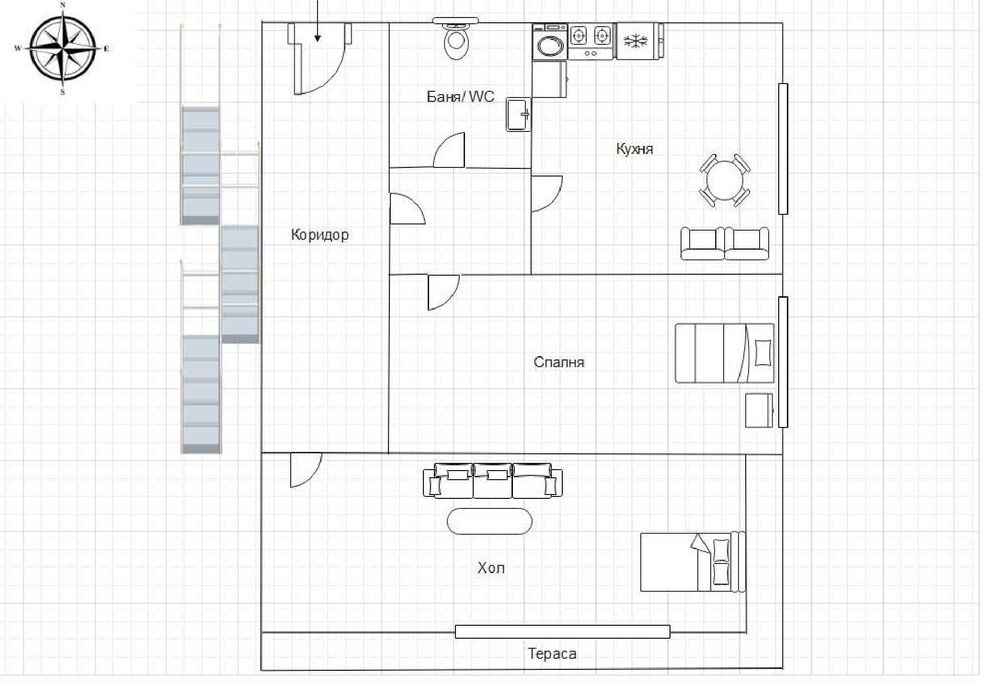 Дава се под наем Етаж от къща в Велико Търново, Акация - 70 кв.м за 255 € - Снимка #7