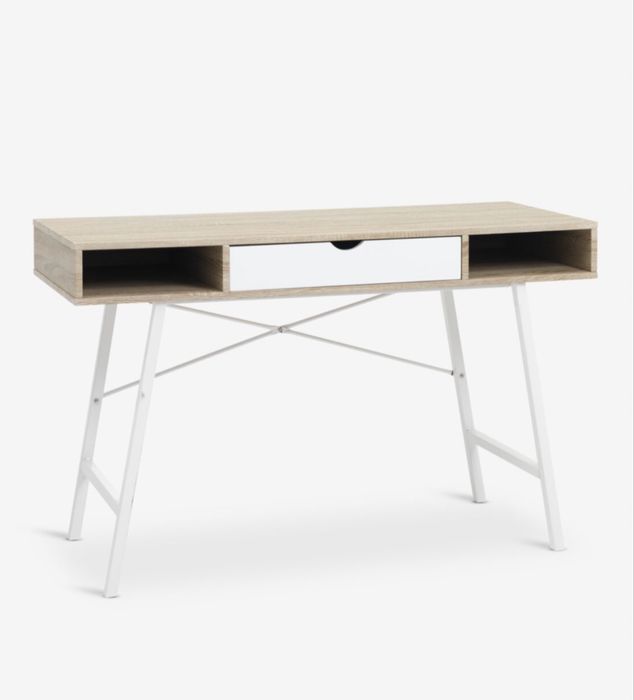 Birou  48x120 stejar deschis/alb