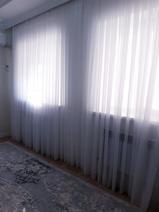 Тюль шифон 15м собран на 5метров