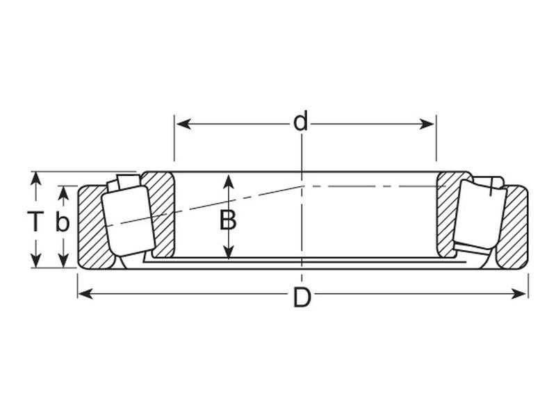 Rulment roata spate tractoare Ford 3000, 4000, Dexta, Super Dexta, 387/382