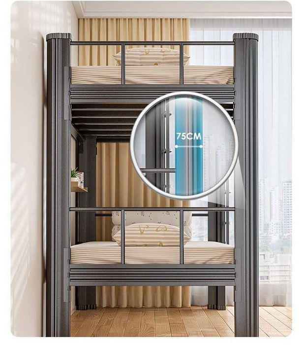 Metall ikki qavatli karovat, har qavat 500 kg gacha