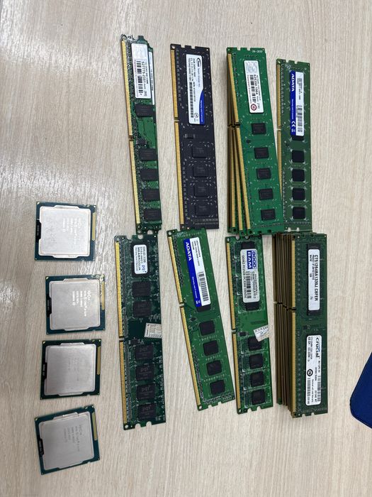 Комплект DDR3 4GB (Crucial/ADATA) + Процессоры i3 3-го поколения