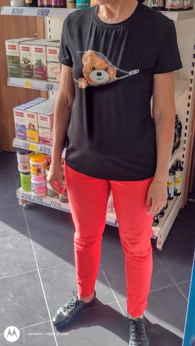 Сладурска Дамска блузка/тениска/ с Мече .