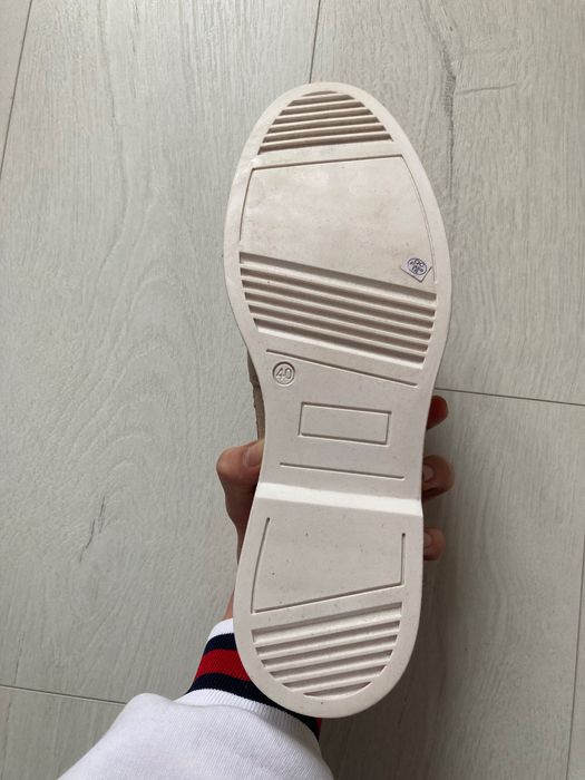 Мъжки мокасини, цвят екрю, №40