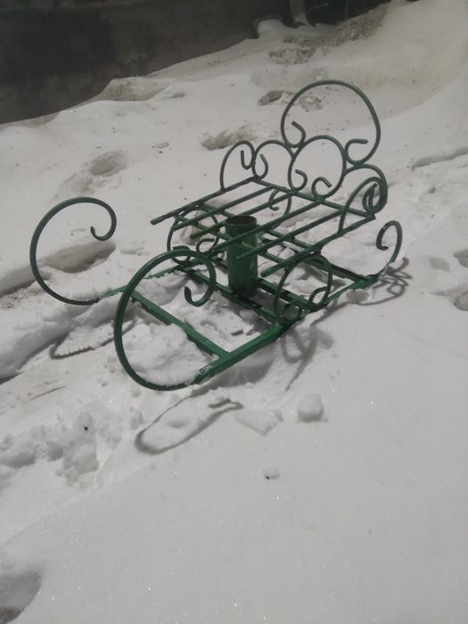 Подставка для ёлки. Санки