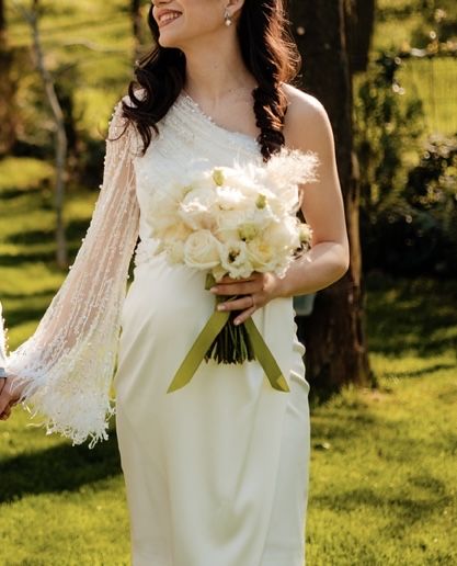 Rochie alba eleganta cununie