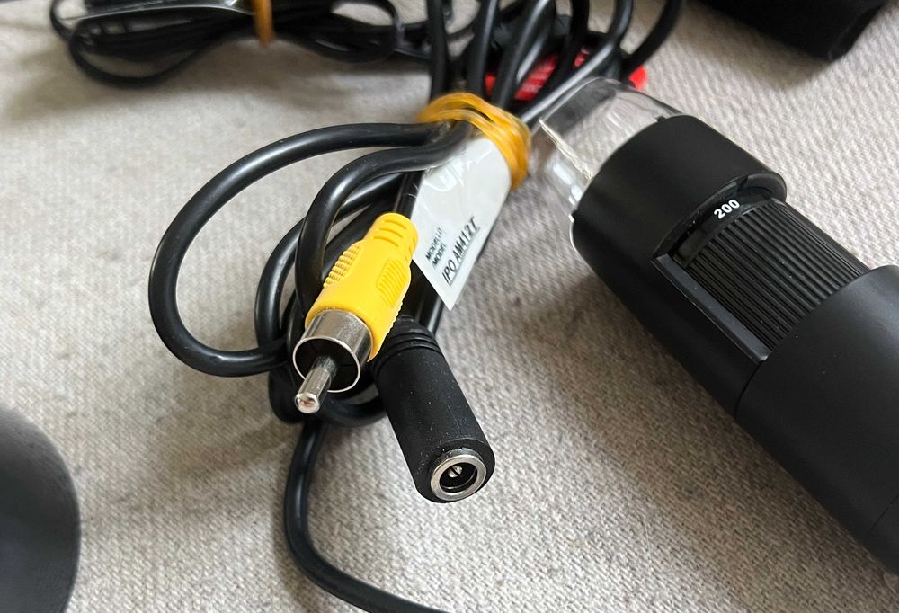 Microscop digital Dino Lite Pro AM412T video RCA TV 200x