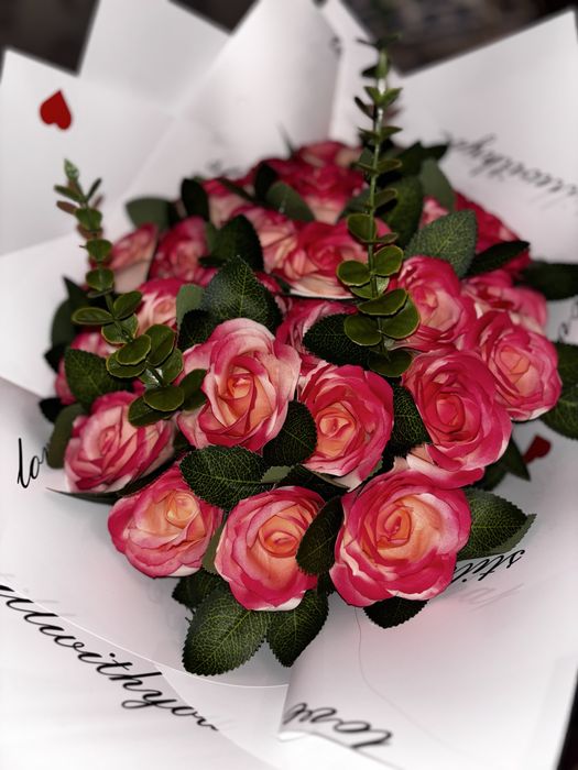 Дайын 25шт мыльные розы