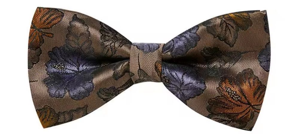 НОВО Папионка от 100% коприна с копчета за ръкавели