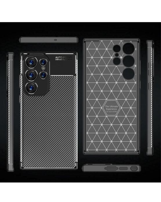 Husa Samsung S21/S22/S23/S24/S25 Plus Ultra 0,5mm Silicon Carbon Blak