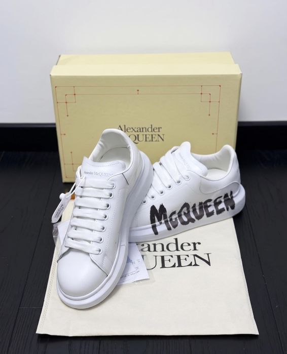 Adidasi Alexander Mcqueen Alb - Full Box