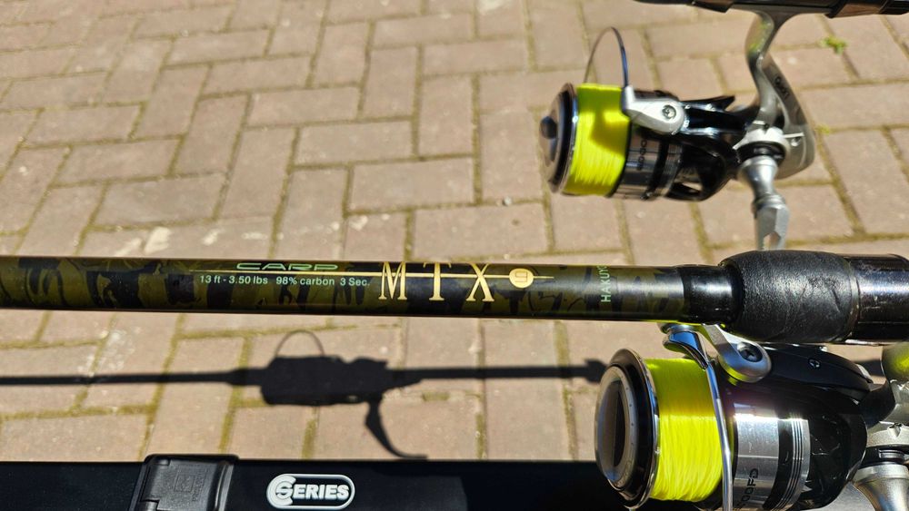 Set pescuit Crap 6x lansete Hakuyo MTX 9 3.9m 3.6m
