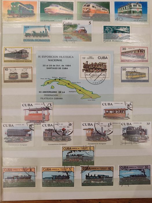 Почтовые марки. Альбом "Транспорт".