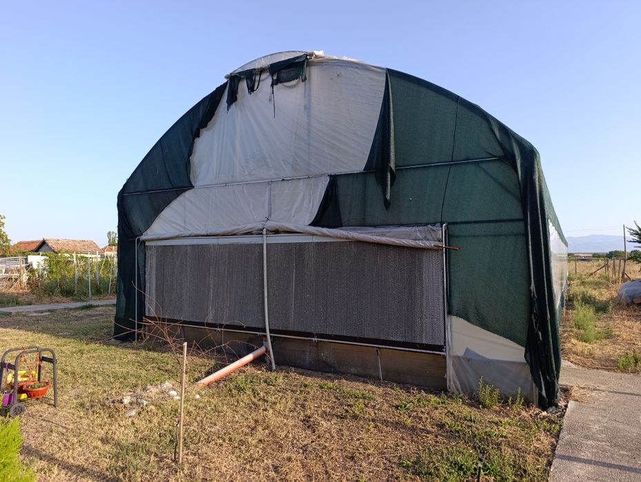 Оранжерия 36 x 8 м (288 м²) - метална конструкция с автоматика, вентилация и охлаждане