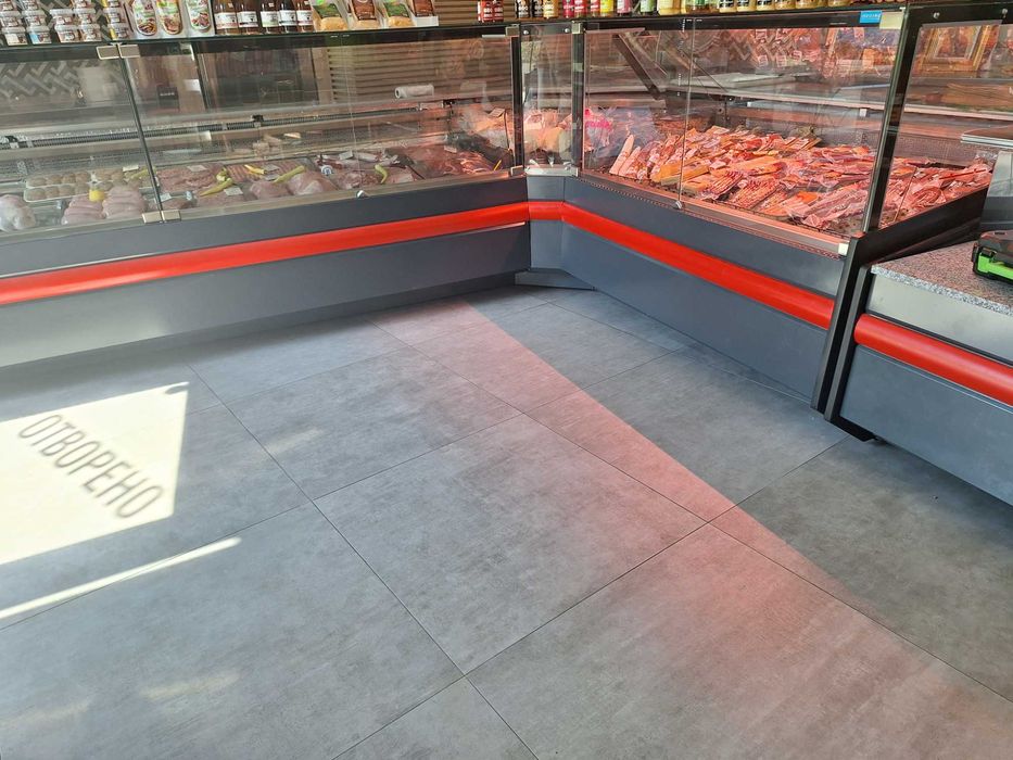 Витрини за колбаси, млечни и сладкарски  продукти