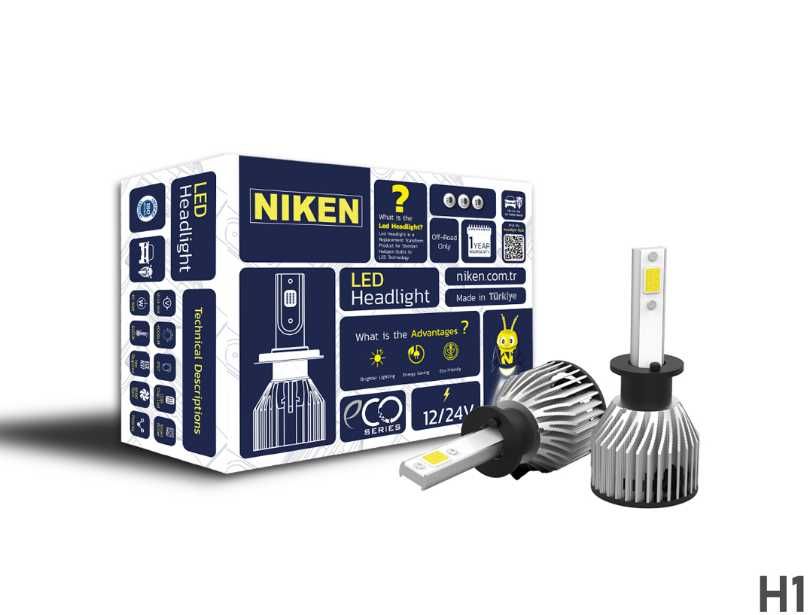 Диодни - LED крушки NIKEN H1 ЕКО - 2бр/к-т