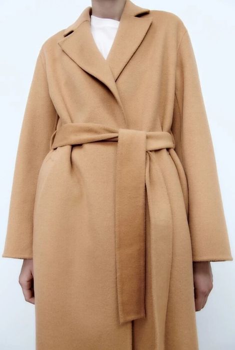 Palton lana Hande made Zara Limited