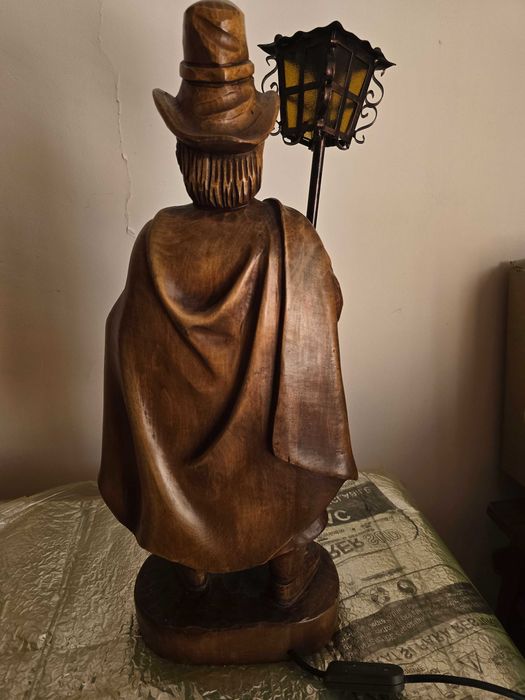 Statueta strajer Veioza vintage – Lampă Străjer/Paznic de noapte