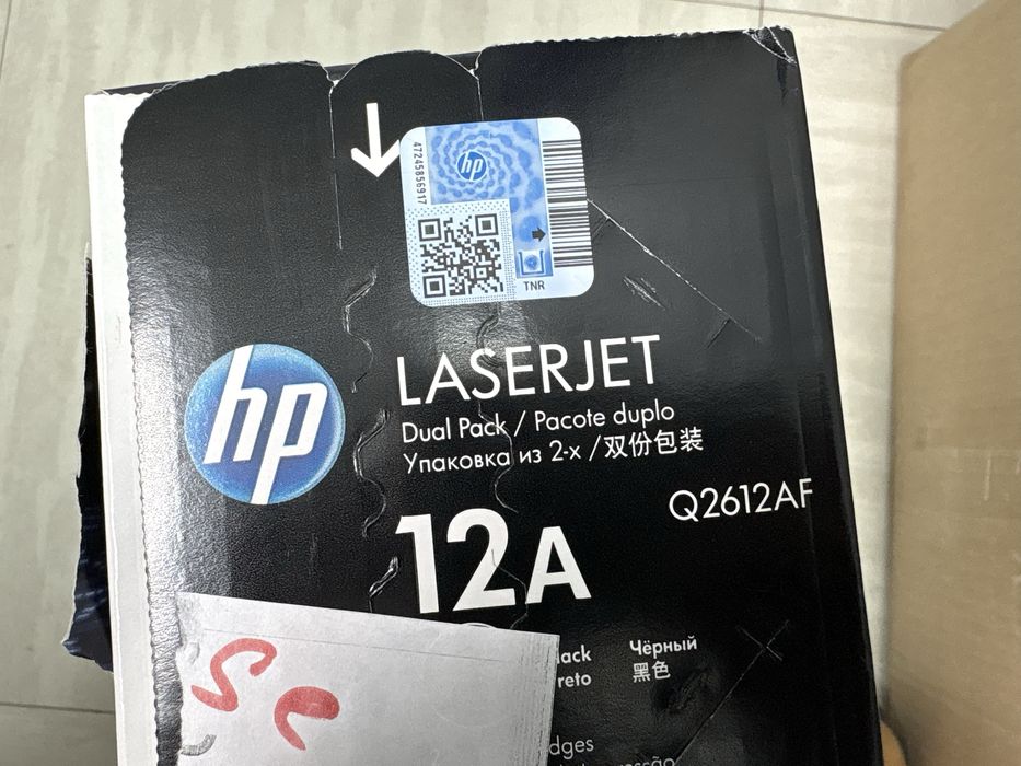 Hp 12A картридж оригинал новый Q2612AF