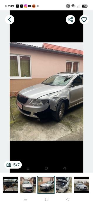 Piese cutie dsg volan caseta direcție planetare ecu modul ușa macara geam egr jante aliaj punte spate panormaic Skoda superb 2 2012 2.0tdi dsg