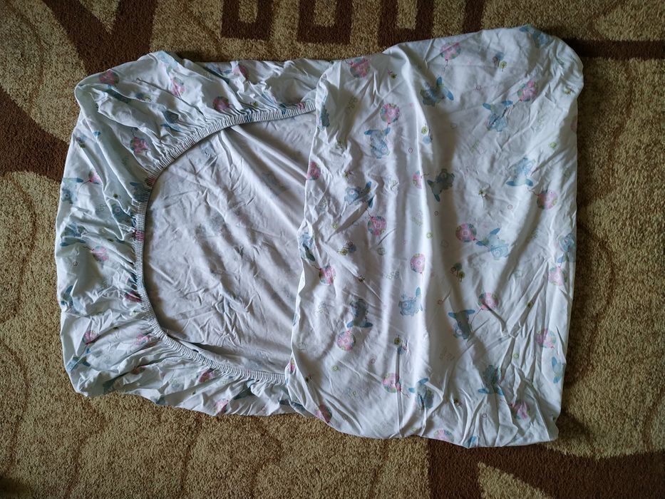 Pătuț copii Pinolino cu saltea, 2 huse saltea și protecție grilaj