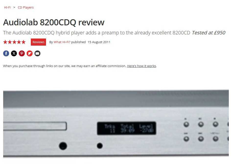 Amplificator Audiolab 8200P 2x150W+Pre/DAC/CD Audiolab 8200CDQ clasa A