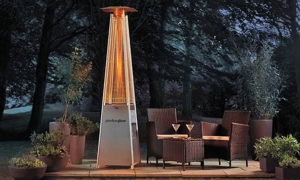 Инфракрасный уличный газовый камин-обогреватель