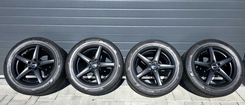 Jante aliaj VW Tiguan cu anvelope de vară 235/55/17 Hankook Dot 2022