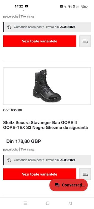 Cizme munca Steiz Secura