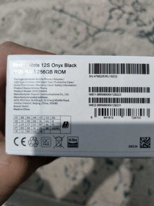 Xiaomi Redmi Note 12S 256gb