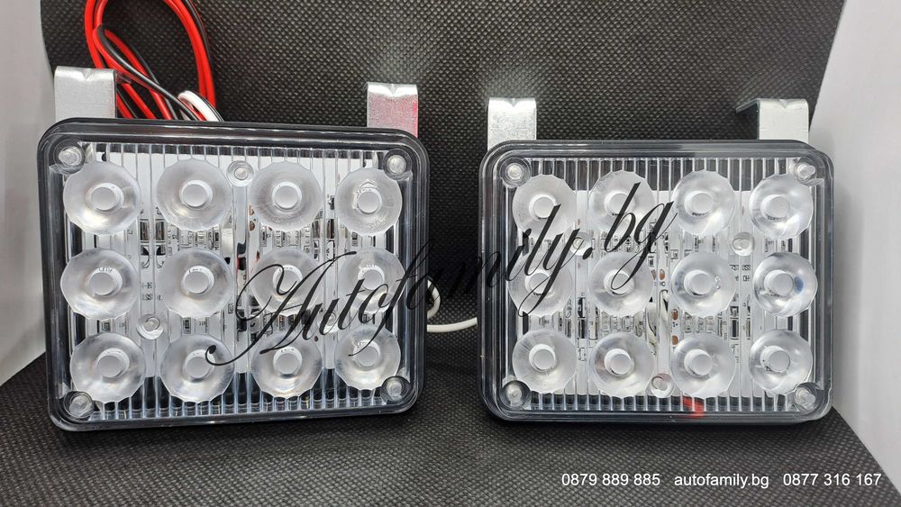 LED Мощни лампи 24W Линейка НСО СОТ син/червен за решетка Декоративи