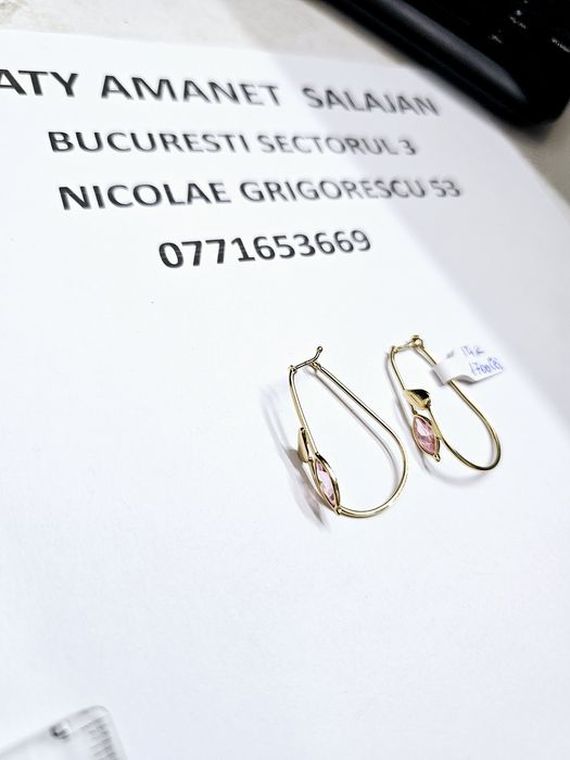 Vand cercei din aur 14 k 3.27 g cod 980