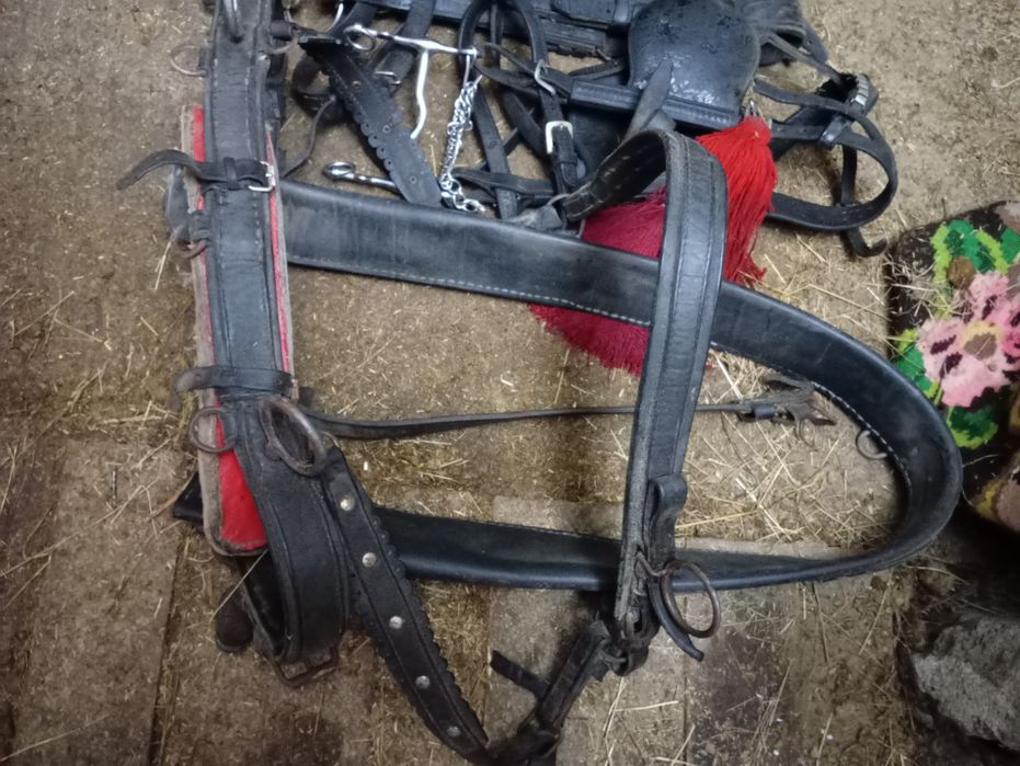 De vânzare o pereche de hamuri  complete  plus aturi de 2 caii