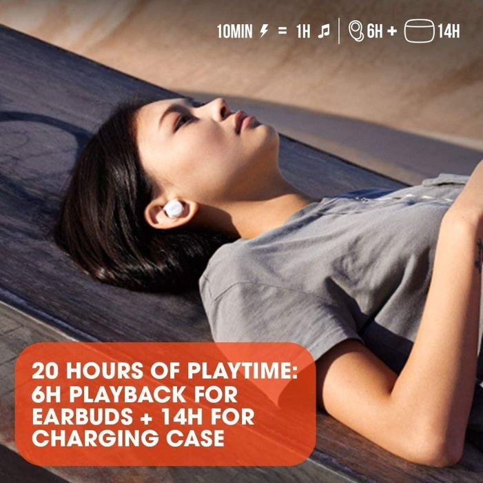 Безжични слушалки JBL LIVE 300 TWS Бели (НОВИ)