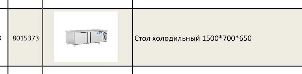 Стол холодильный профессионый