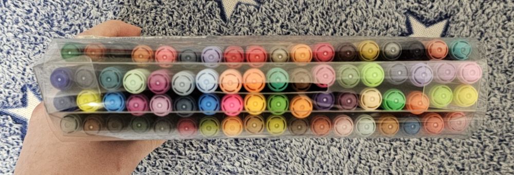 Фирменные двусторонние фломастеры Staedtler 72