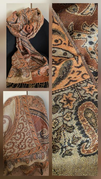 Тёплые платки и палантины, огромные.