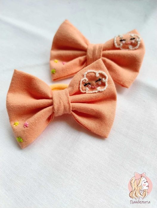 Панделки за коса с ръчна бродерия