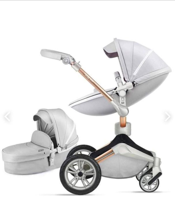 Приставная кроватка и коляска