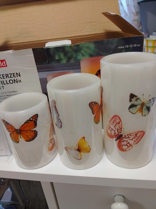 Комплект от 3бр led свещи, нови