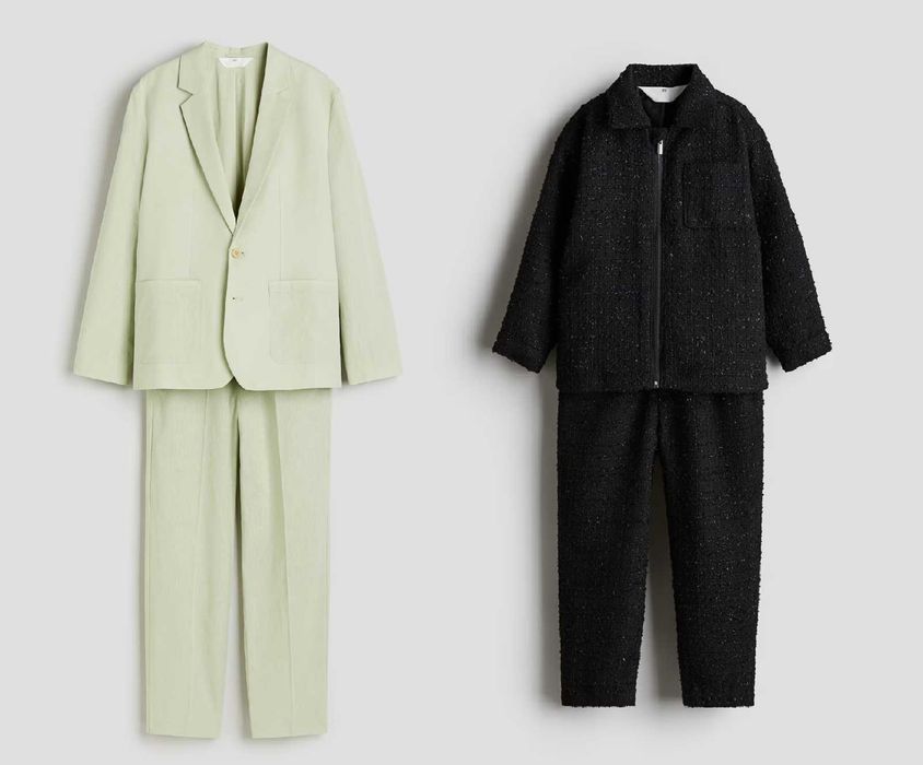 Новые костюмы лен /букле H&M, размер 7/5 лет и 10/12 лет