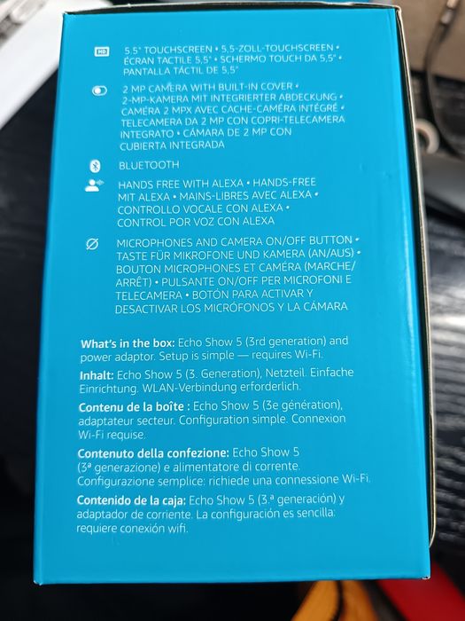 Alexa echo show 5, nou, sigilat
