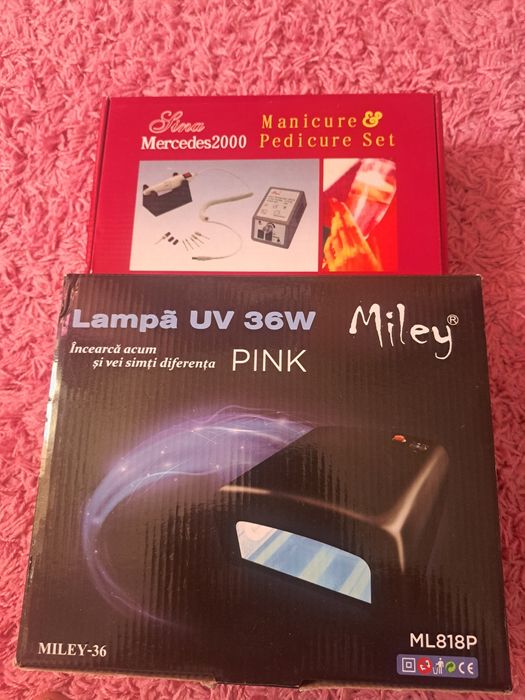 Lampa uv ptr unghii si pila electrica unghii